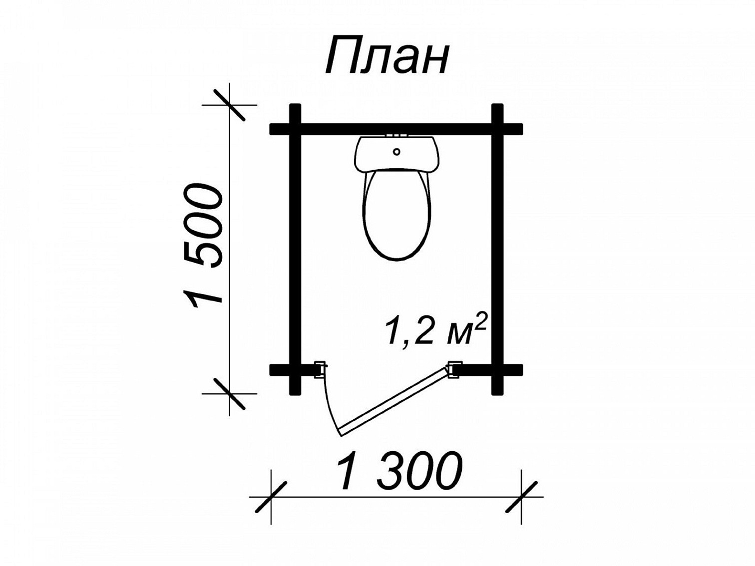 Туалет деревянный ХП 130